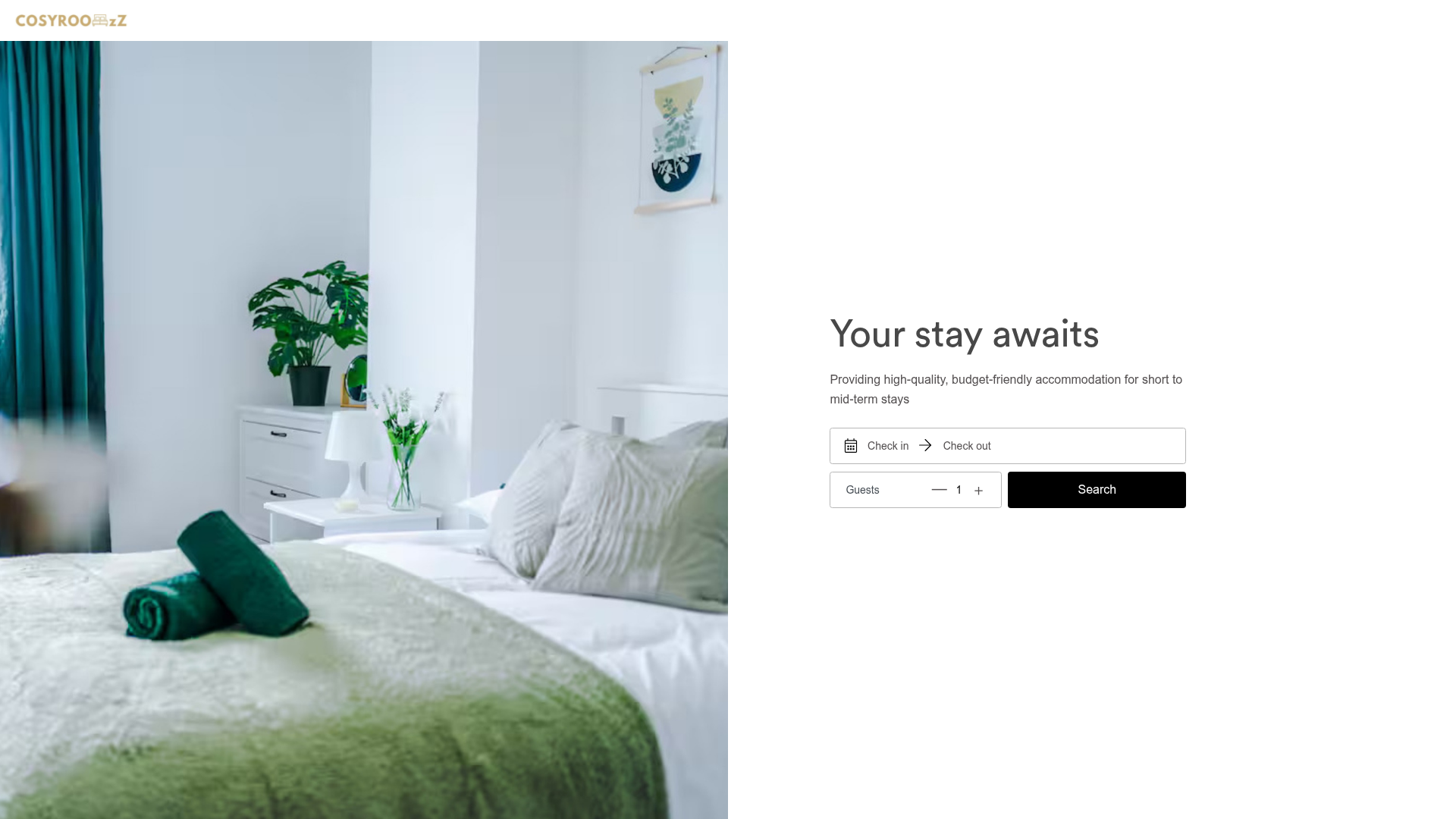 Cosyroomzz website preview