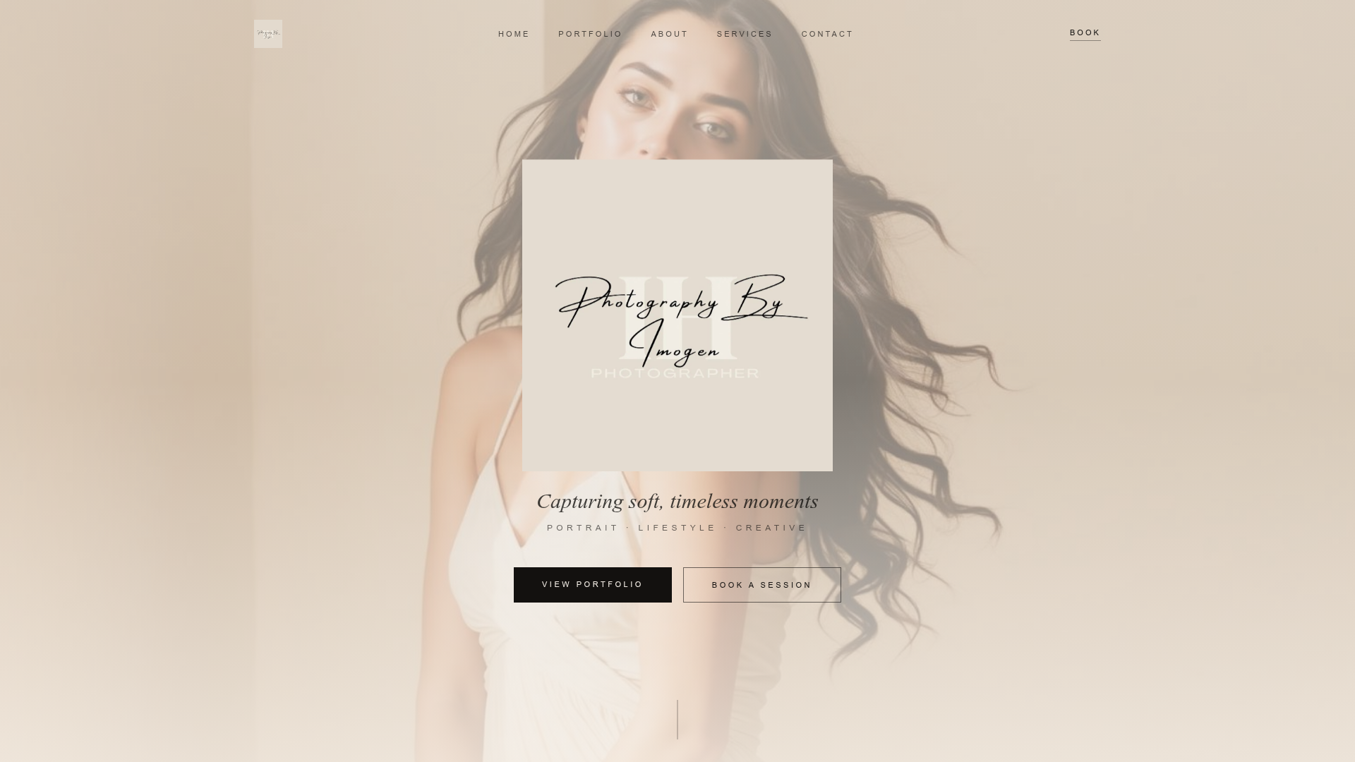 Photography by Imogen website preview